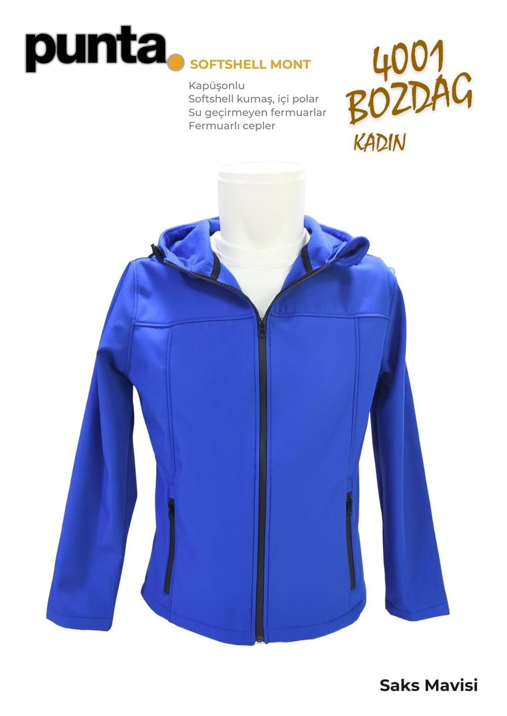 Softshell Mont Kadın (Su Geçirmez) | Punta Bozdağ