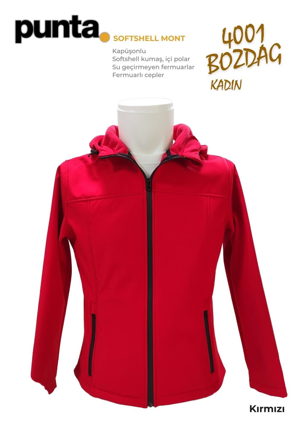 Softshell Mont Kadın (Su Geçirmez) | Punta Bozdağ
