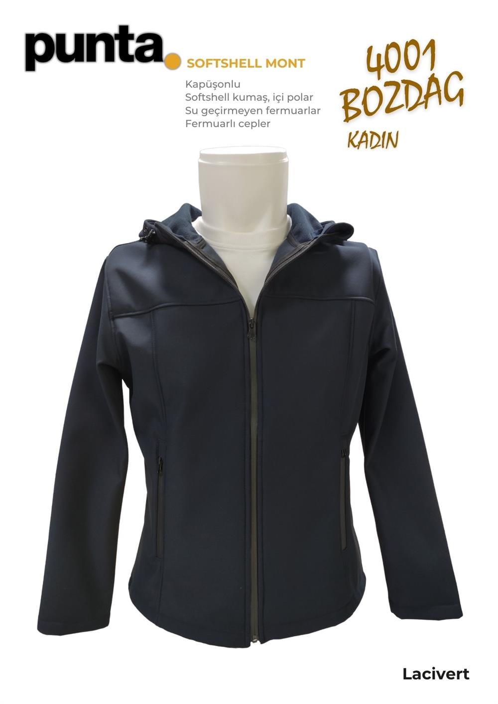 Softshell Mont Kadın (Su Geçirmez) | Punta Bozdağ