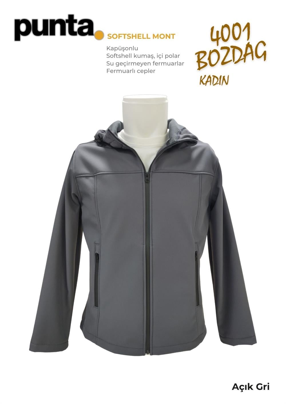 Softshell Mont Kadın (Su Geçirmez) | Punta Bozdağ