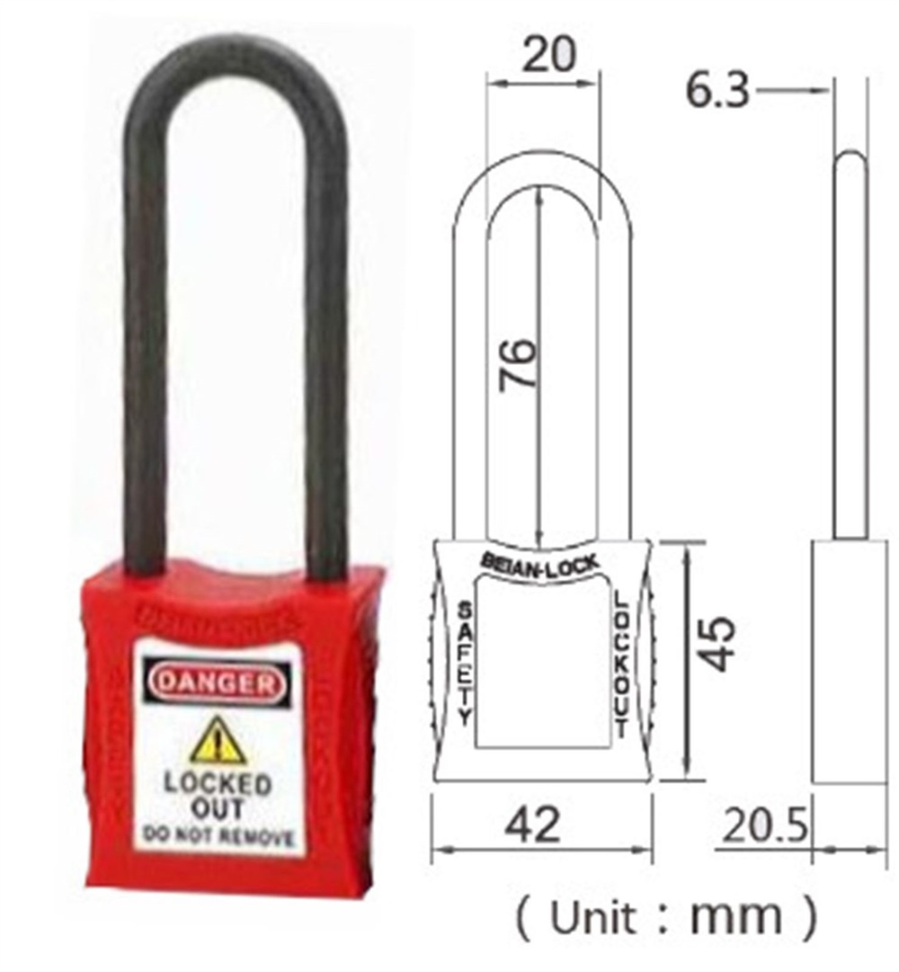 Uzun Kelepçeli Elektrikçi Kilidi - Antimanyetik | 202L