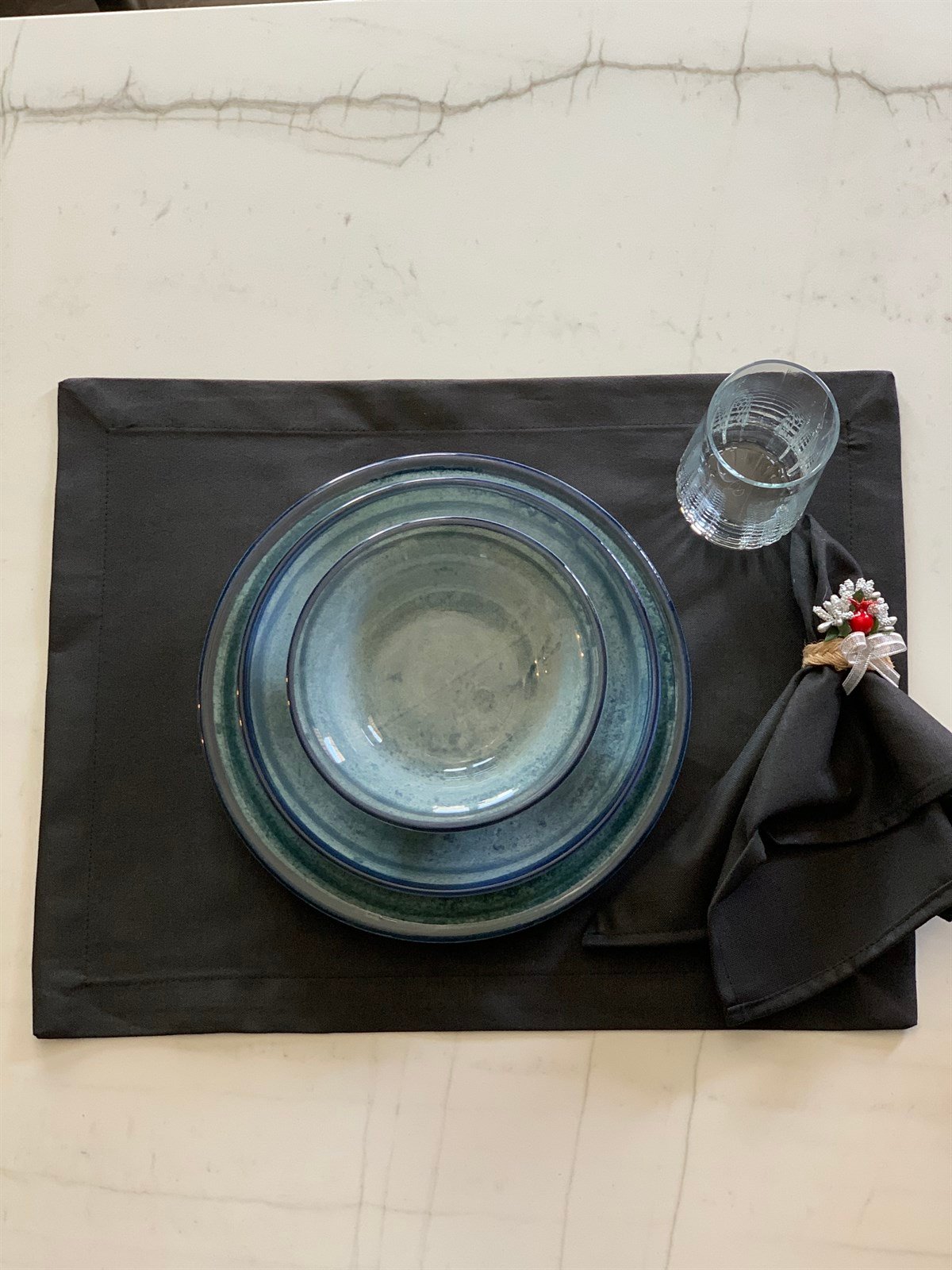 Ayza Düz Siyah A.Servis