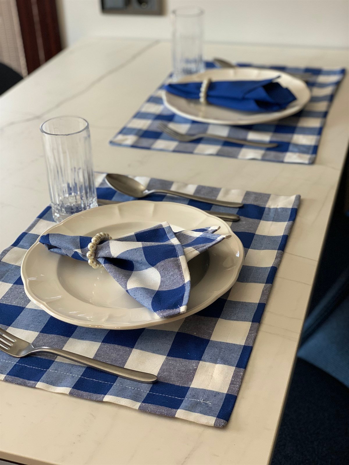 Ayza Kareli Mavi A.Servis