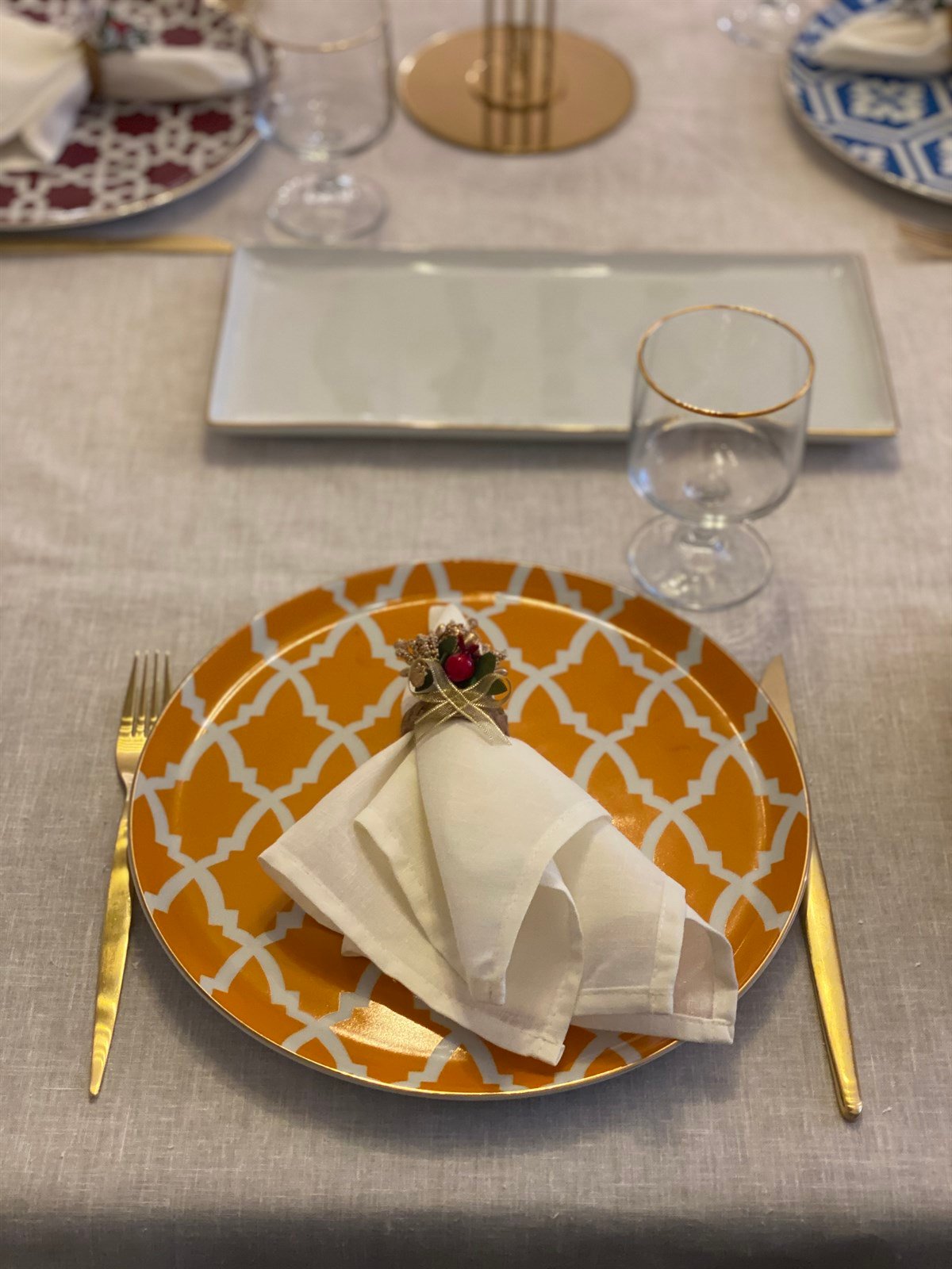 Lina Krem Keten Peçete