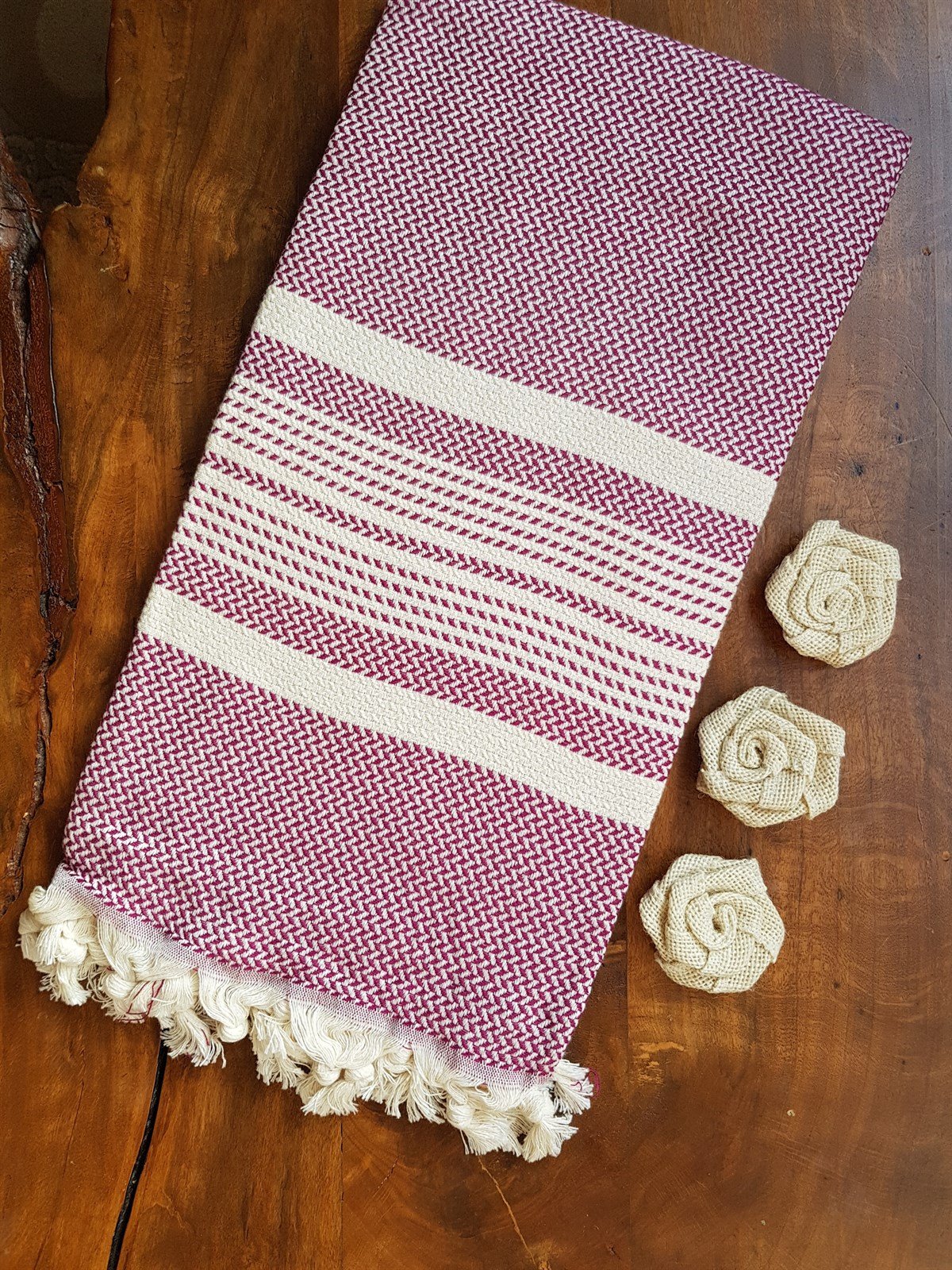 Peştemal Mürdüm - Hasır Çizgili