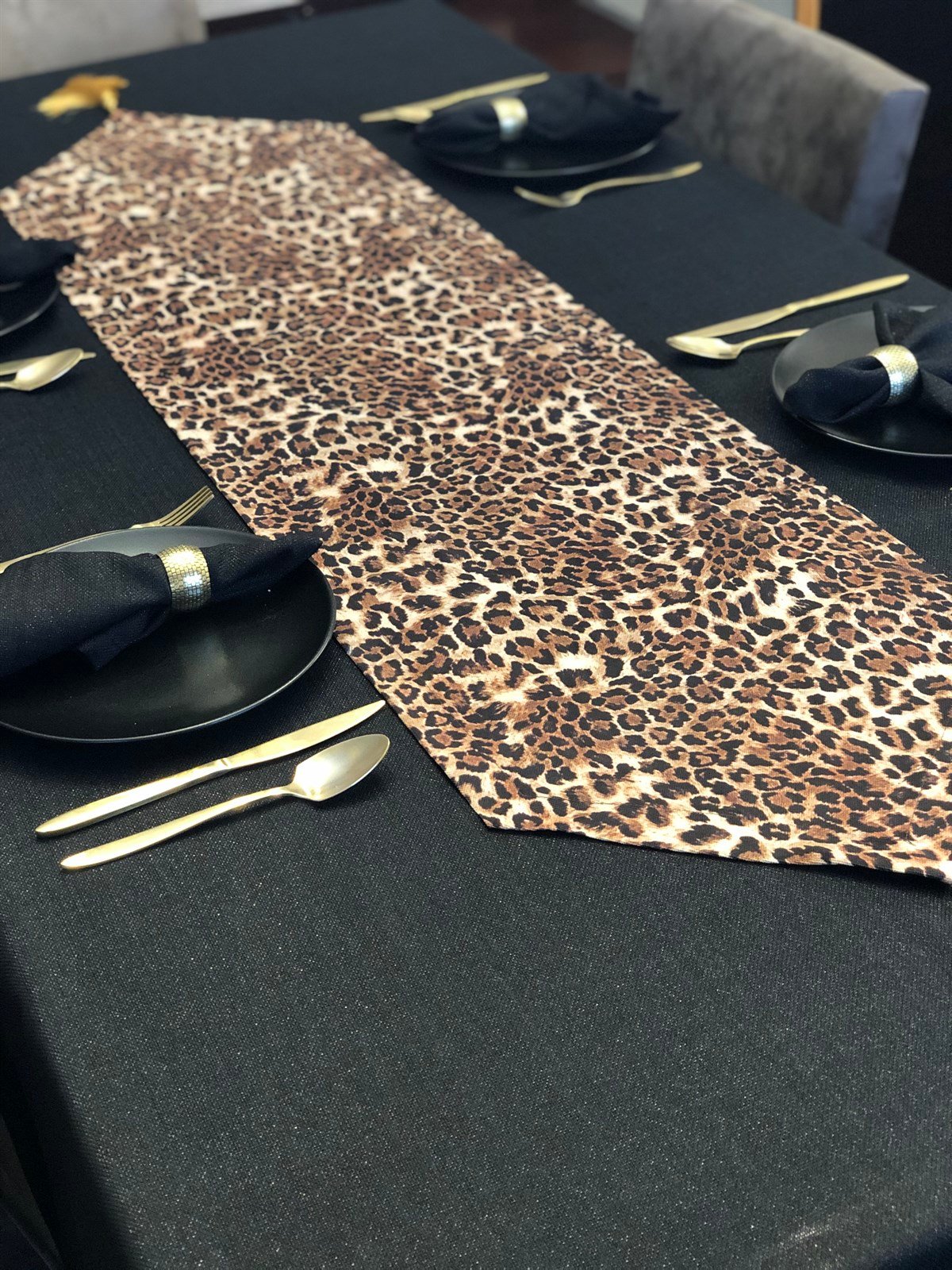 Runner Leopar Desenli