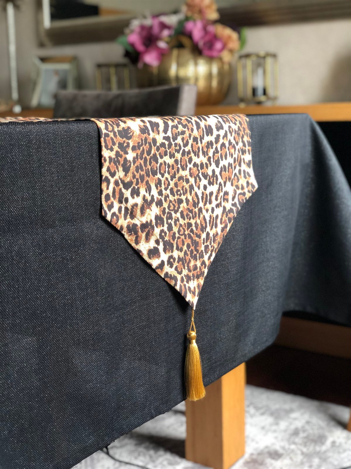 Runner Leopar Desenli