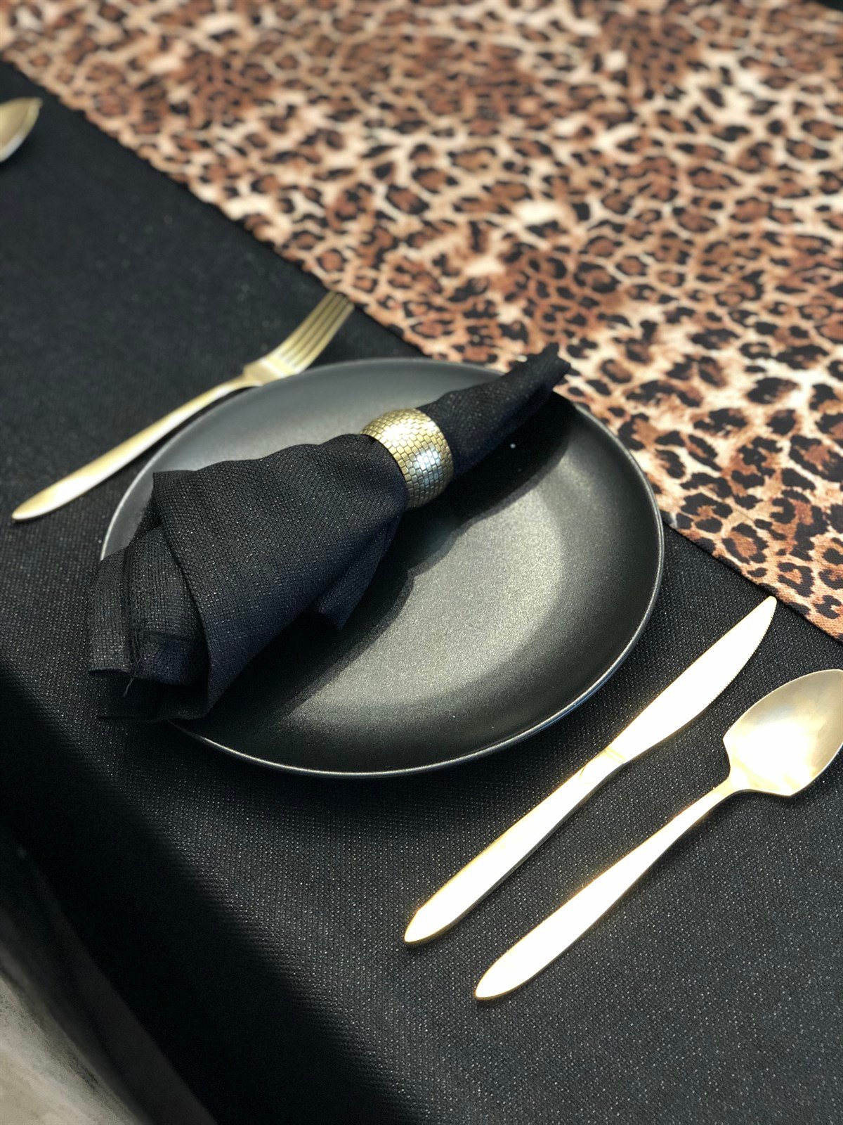 Runner Leopar Desenli