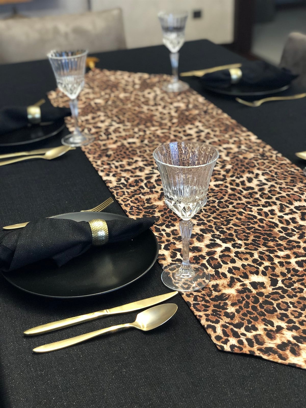 Runner Leopar Desenli