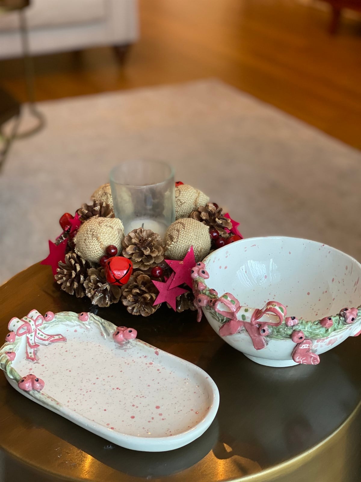 Yılbaşı Seramik Kase