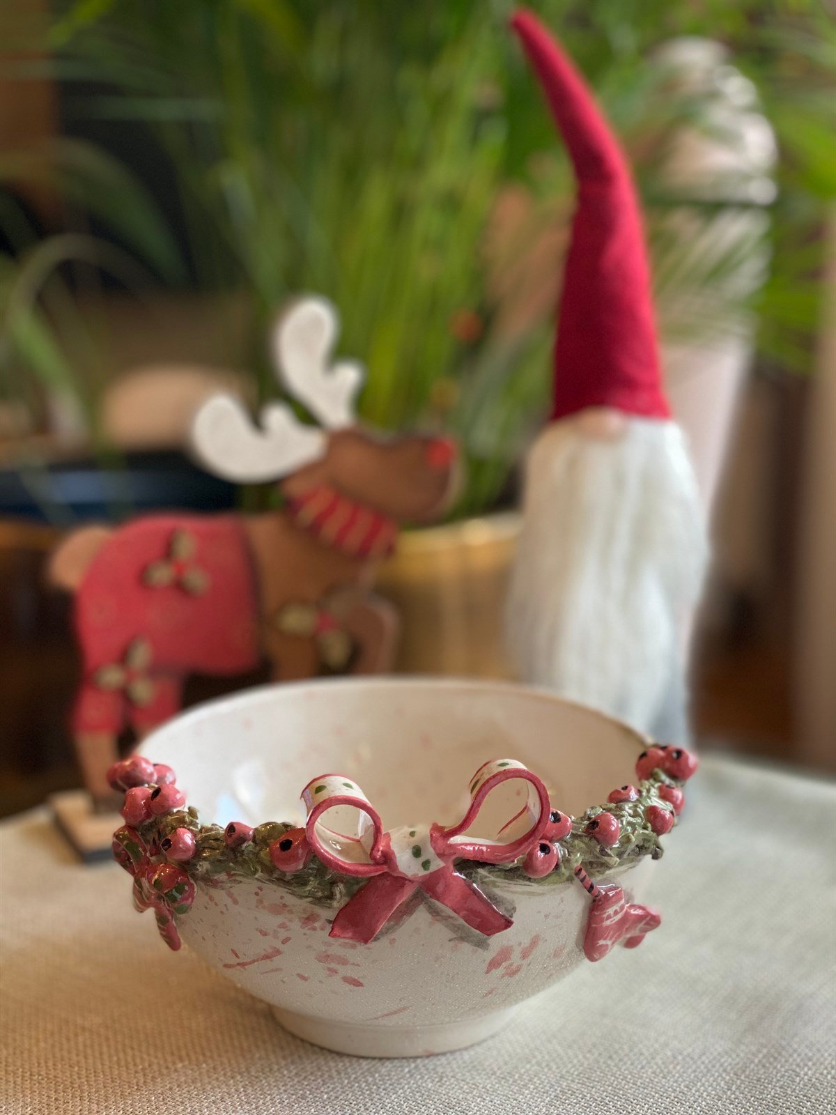 Yılbaşı Seramik Kase