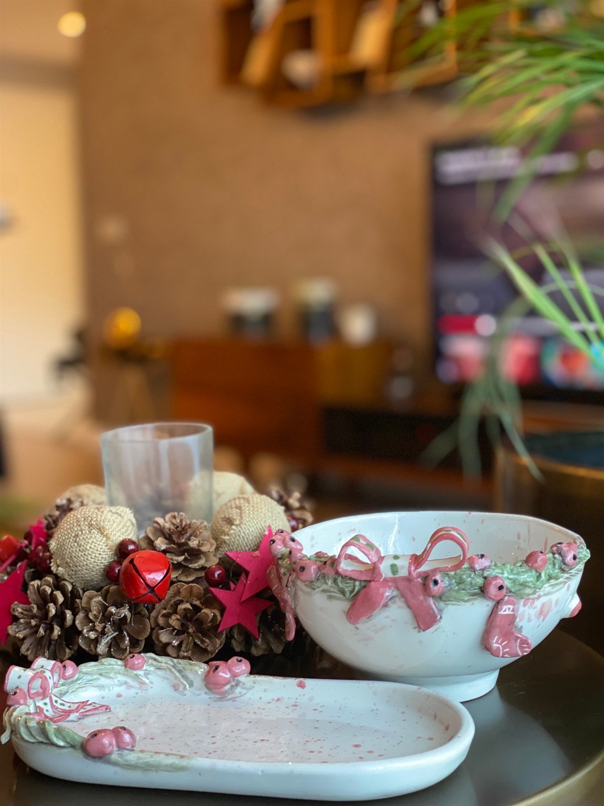 Yılbaşı Seramik Tabak