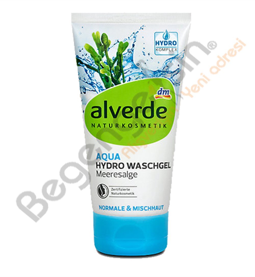alverde aqua hidro yıkama jeli yosun alverde Aqua Hydro Waschgel  150 ml