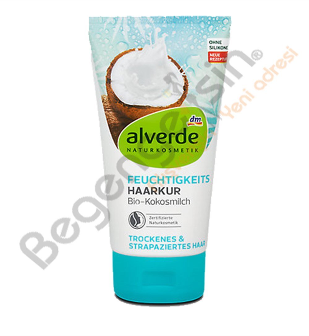 alverde Nemlendirici Saç Kremi Organik Hindistan Cevizi Sütü Feuchtigkeits Haarkur  150 ml