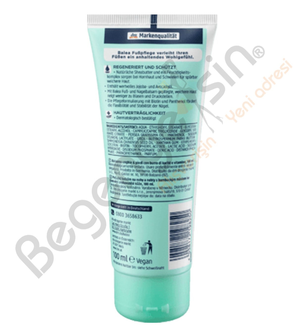 Balea Fuss & Nagel balsam Ayak ve tırnak kremi, 100 ml