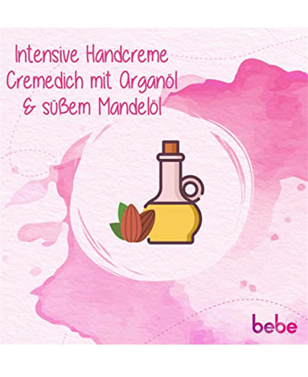 Bebe Handcreme intensive, Argan ve tatlı badem yağı içeren yoğun el kremi 75 ml