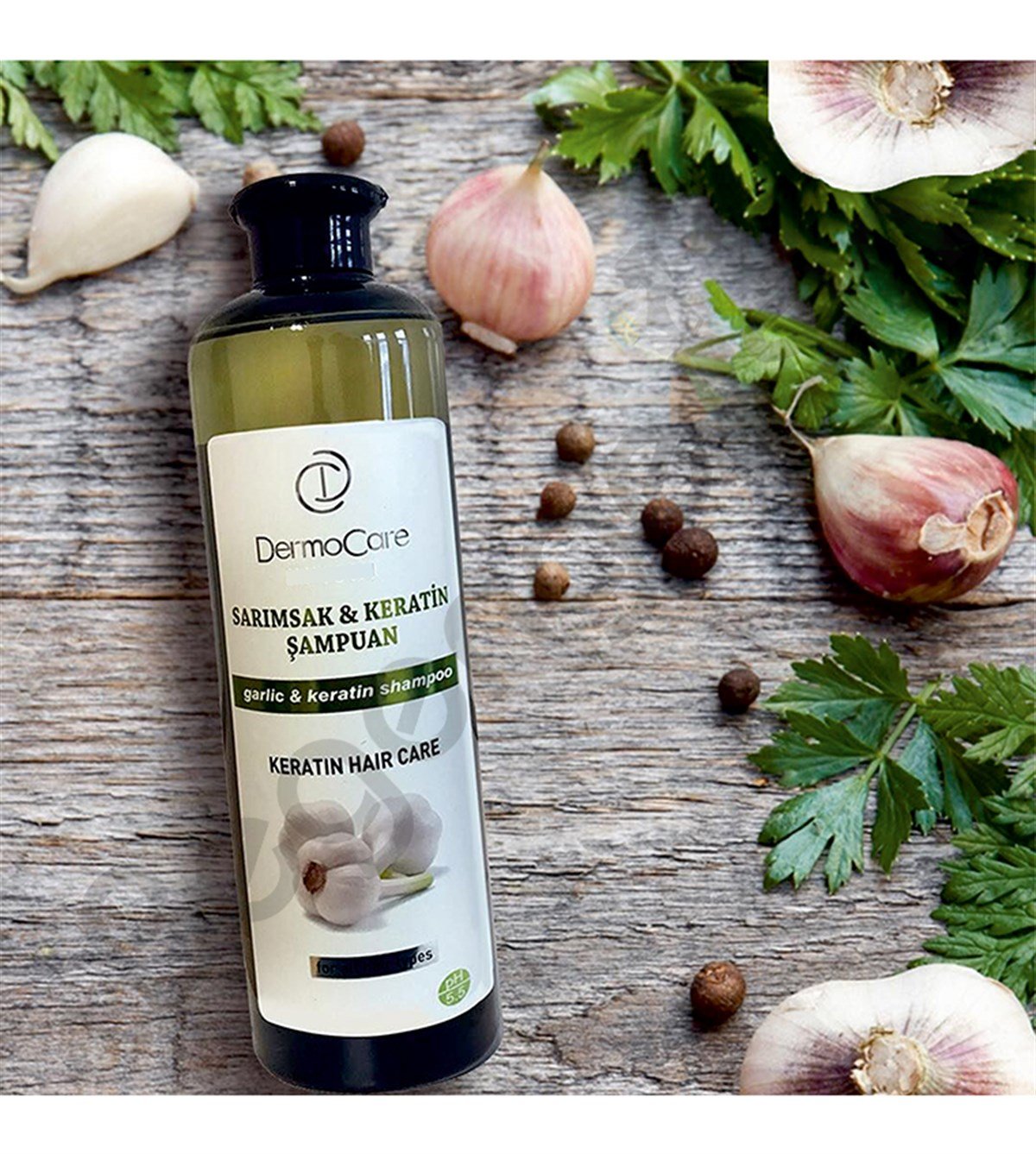 DermoCare Şampuan Sarımsak & Keratin 700 ml