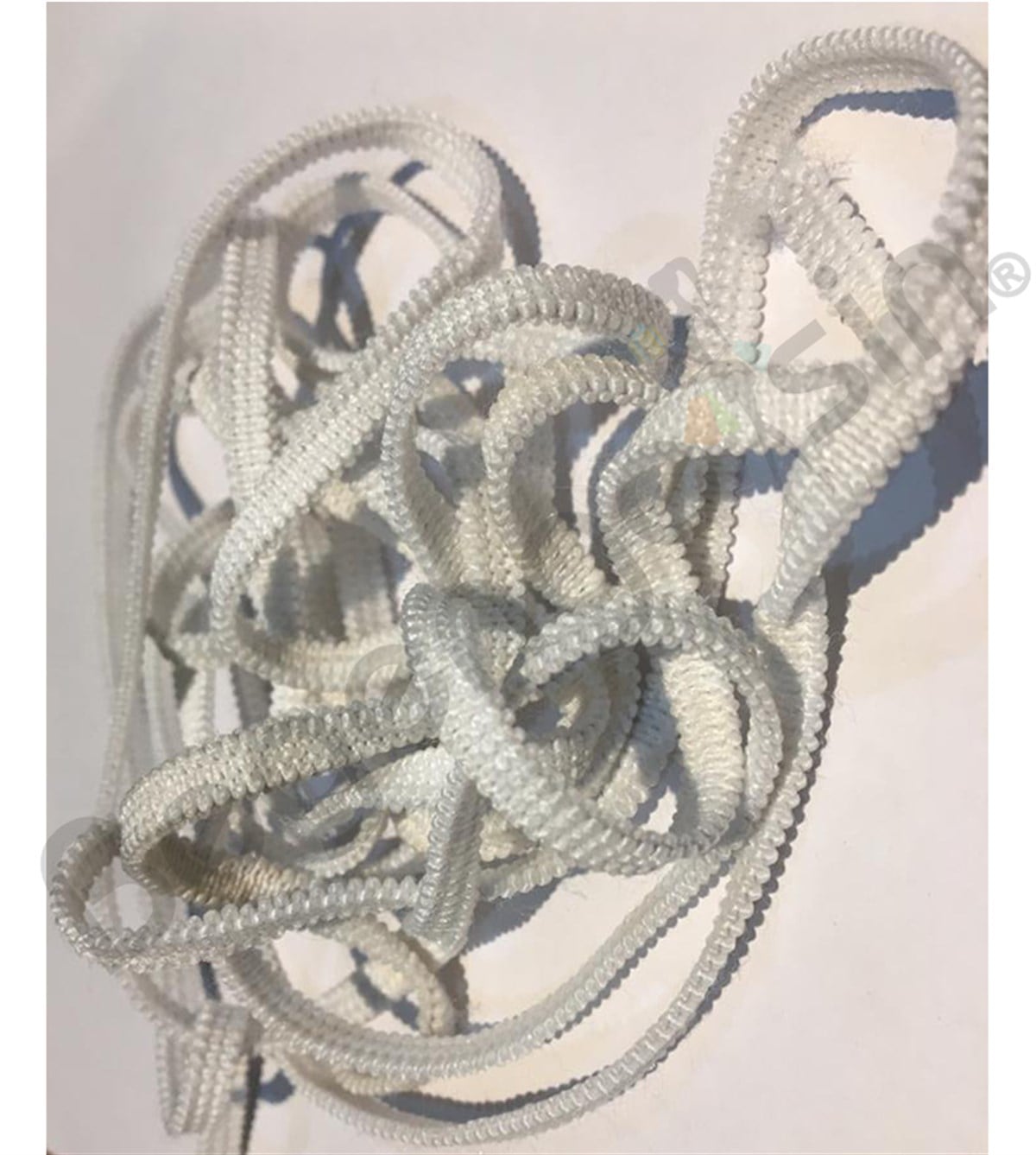 Maske Lastiği Dokuma Yumuşak  3 ip Maske Lastiği  Düz 6mm (50m)