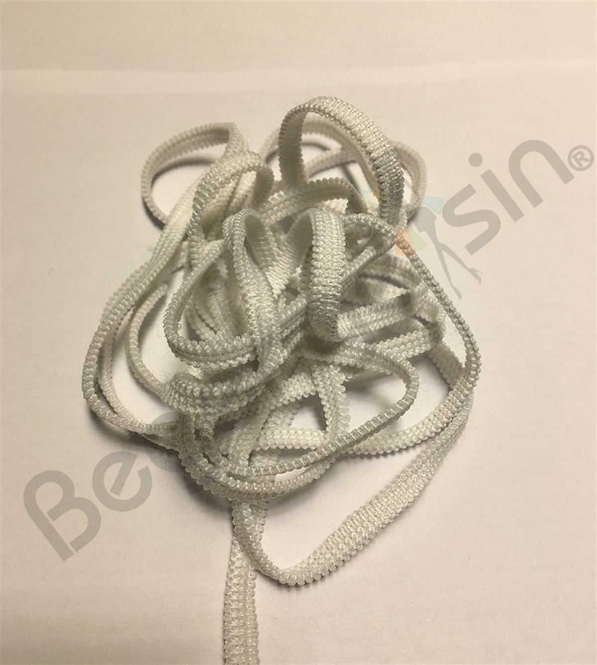 Maske Lastiği Dokuma Yumuşak  3 ip Maske Lastiği  Düz 6mm (50m)