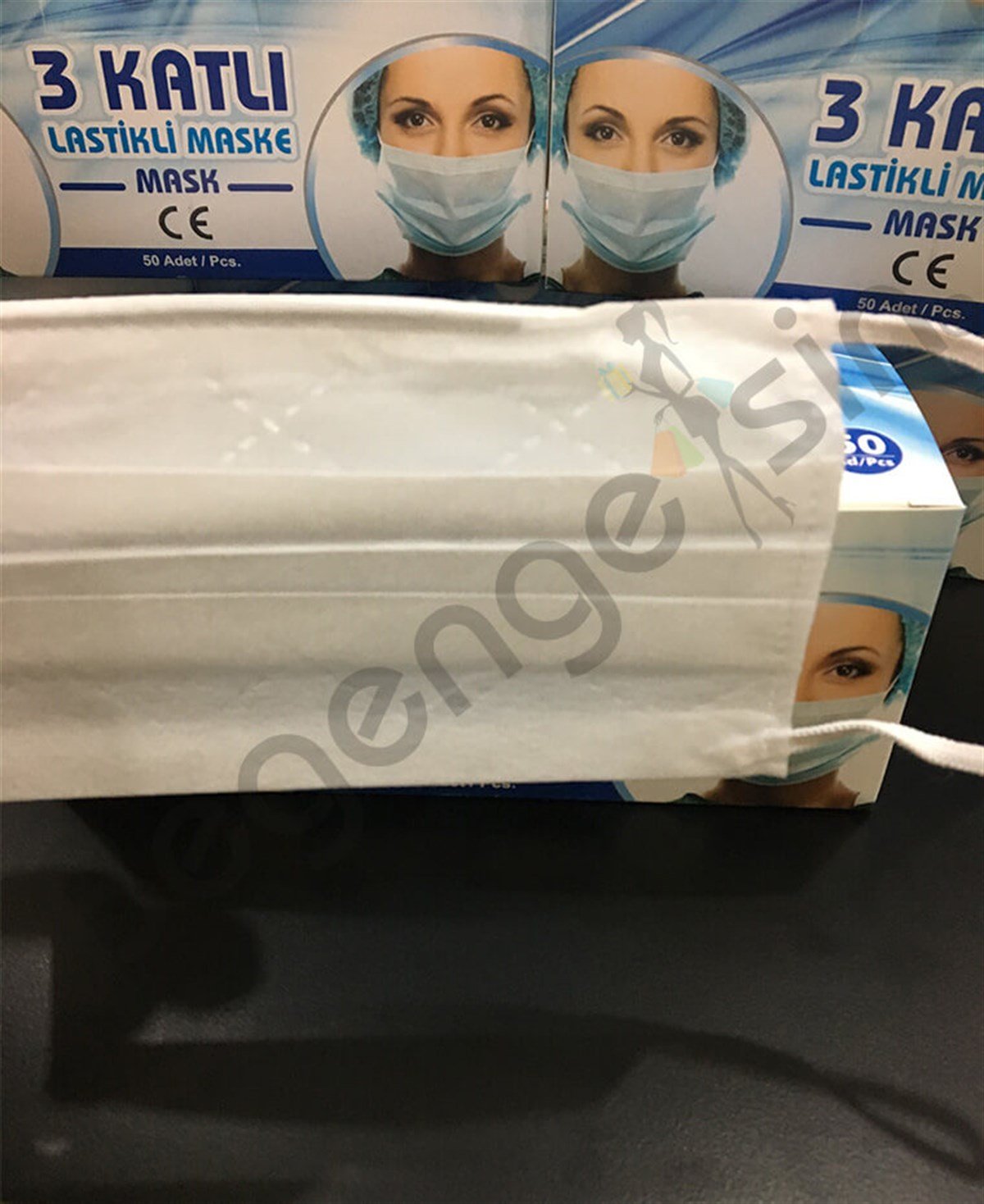 Maske 3 Katlı Telli Kişisel Koruyucu Maske Tekli