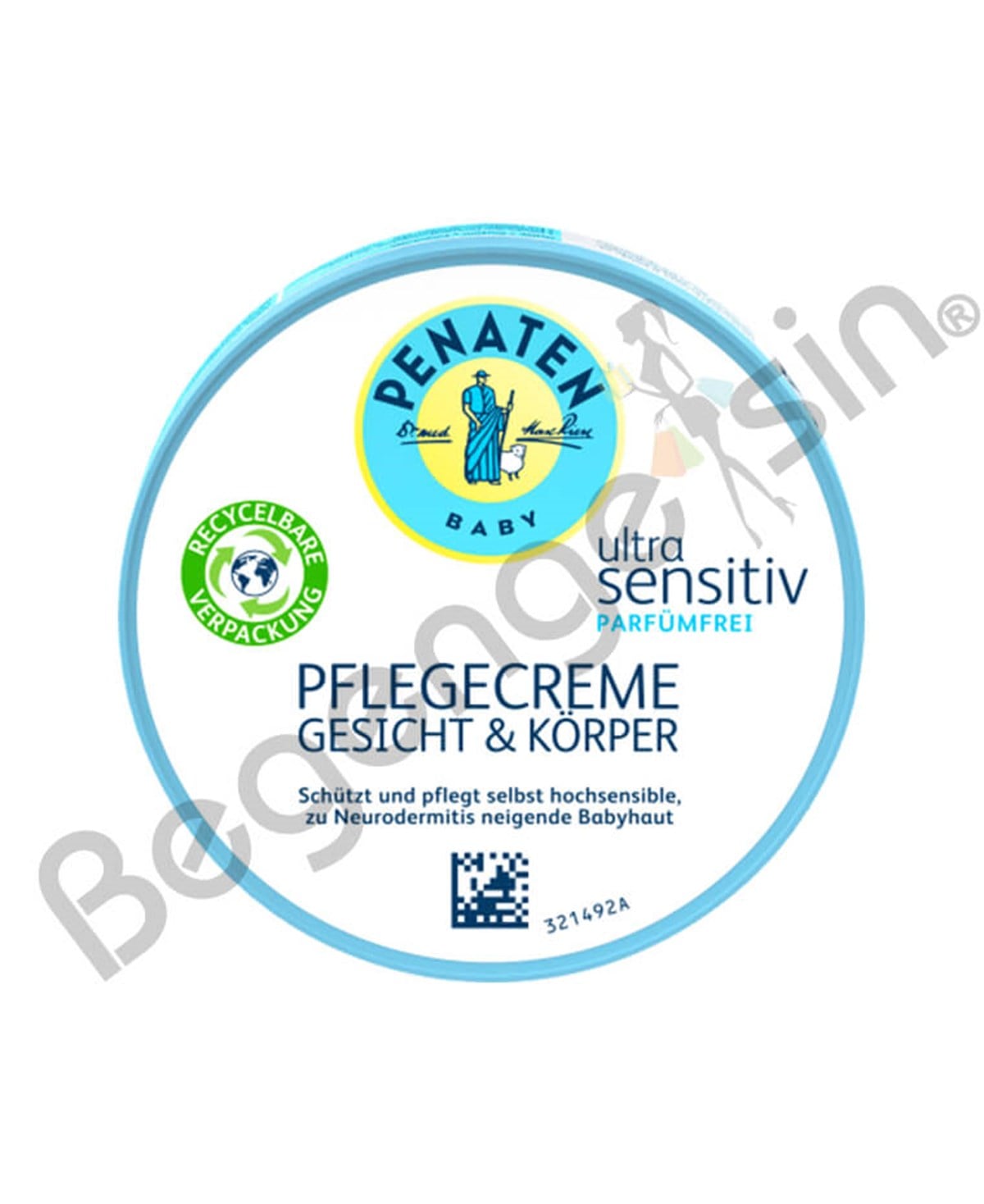 Penaten Pflegecreme ultra sensitiv Gesicht Körper ultra hassas yüz ve vücut, 100 ml
