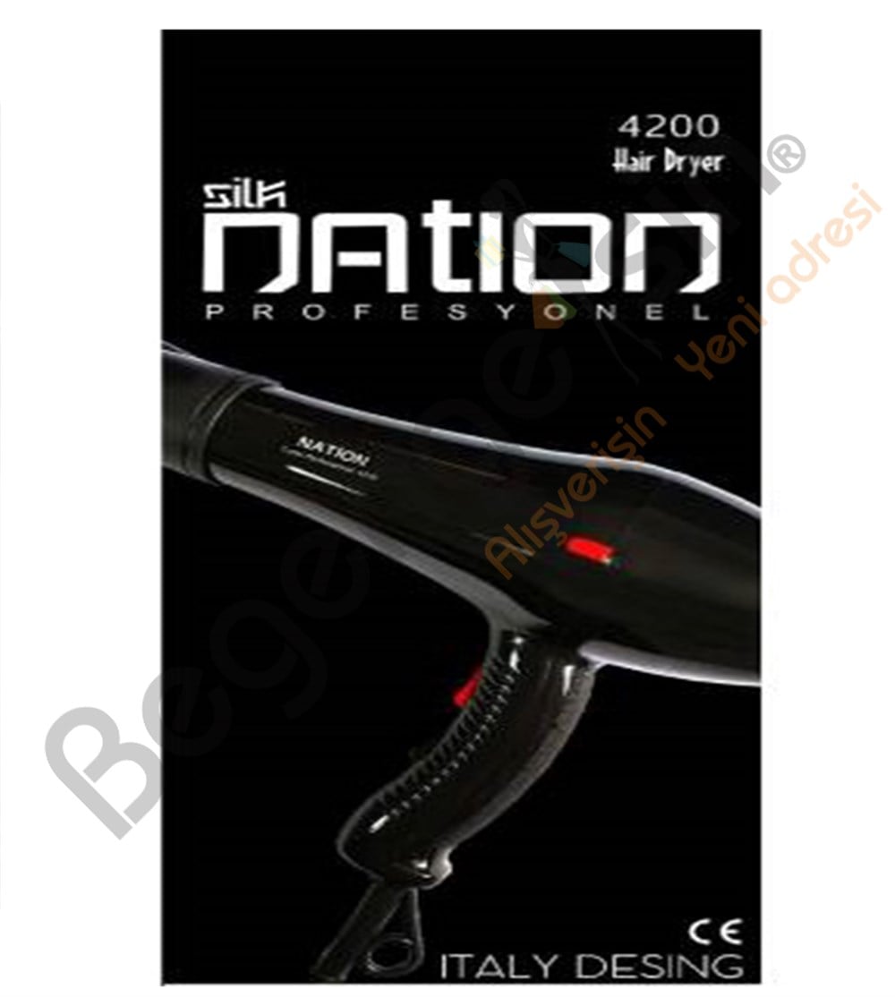SİLK Natıon 4200 2500w Profesyonel Kuaför Fön Makinesi