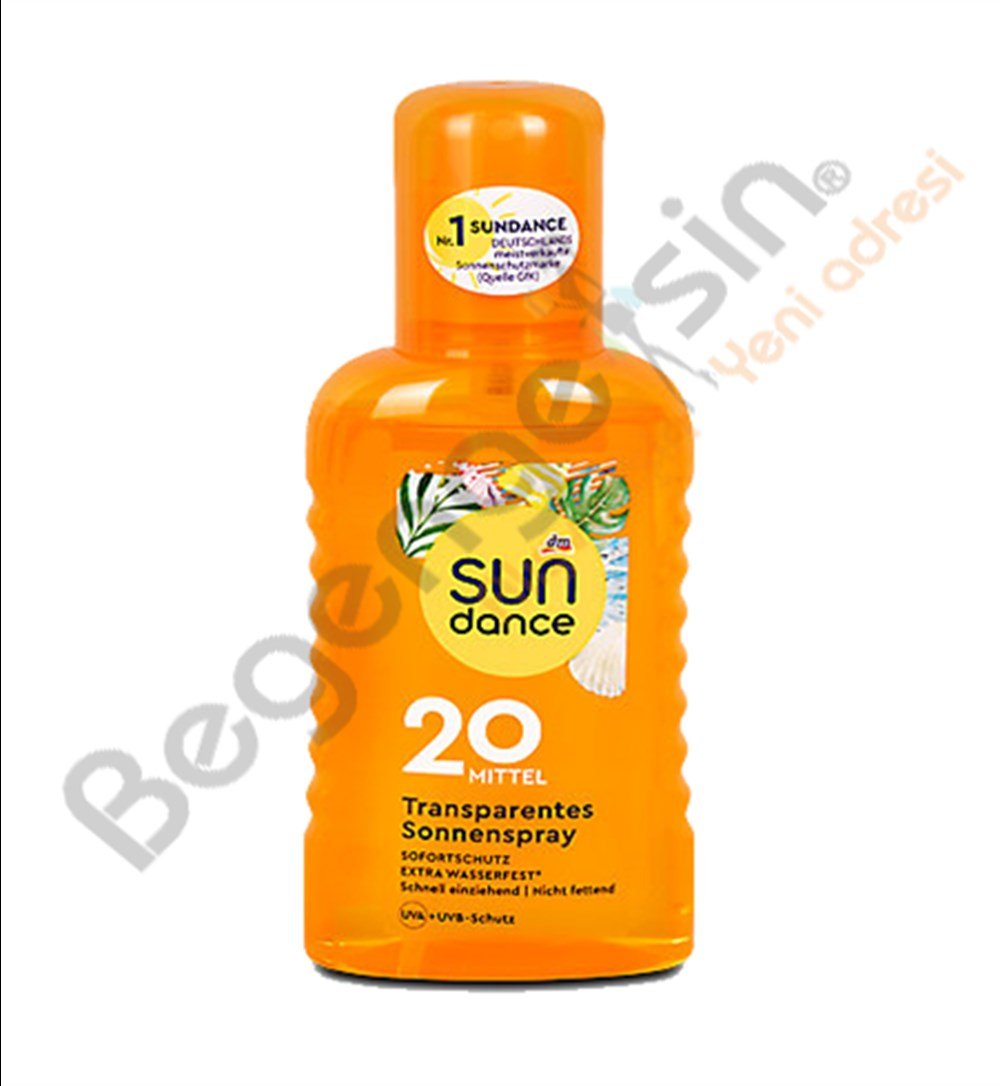 SUNDANCE Transparentes Şeffaf Sunspray SPF 20 200 ml