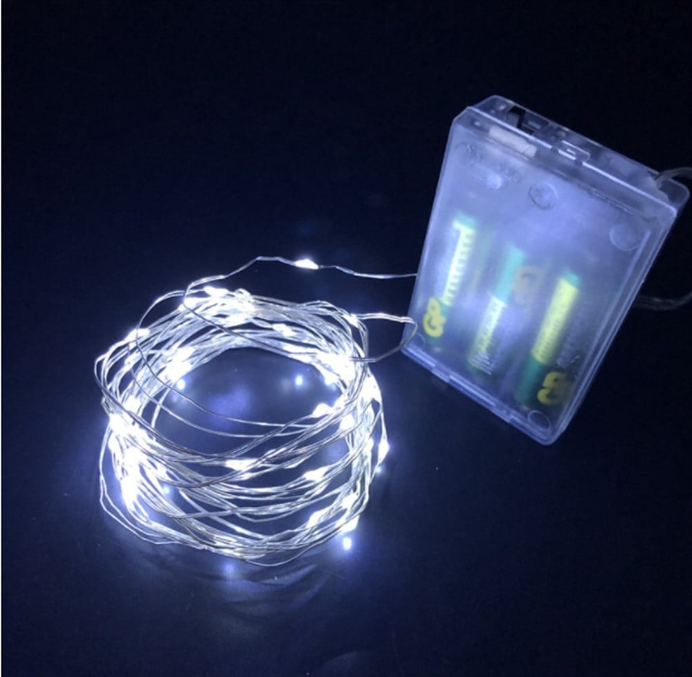 10 M BEYAZ PERİ LED TEL LED ON-OFF