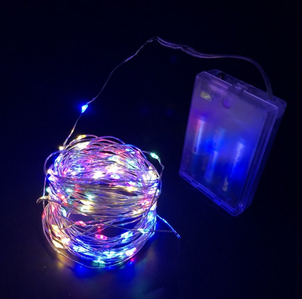 10 M RGB(RENKLİ) PERİ LED TEL LED ON-OFF