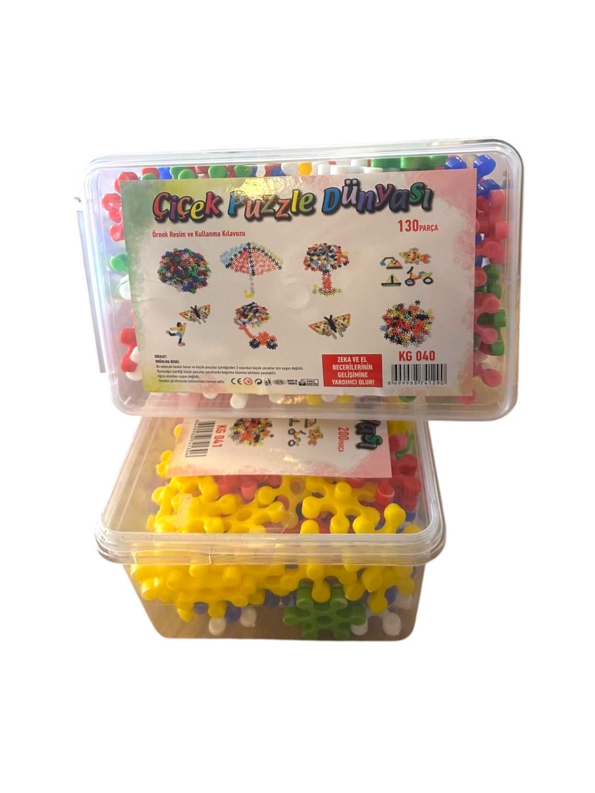 130'lü Mozaik Çiçek Puzzle