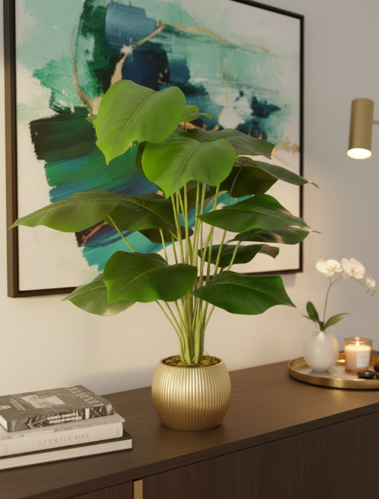 18 Yapraklı Difenbahya Salon Çiçeği 70 Cm