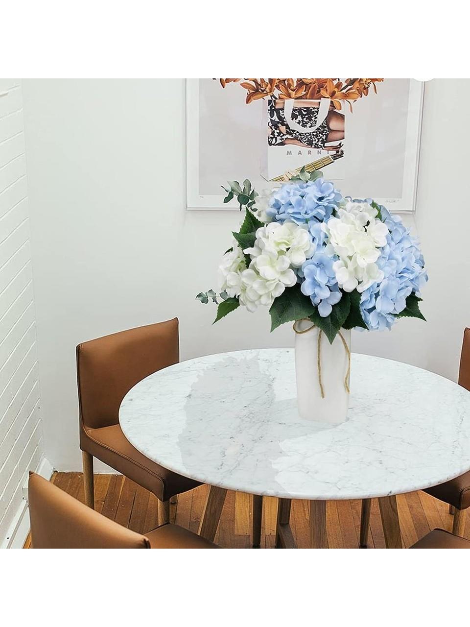 5 Dallı Yapay Ortanca Çiçek 