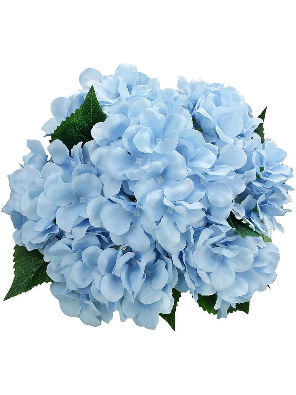 5 Dallı Yapay Ortanca Çiçek 