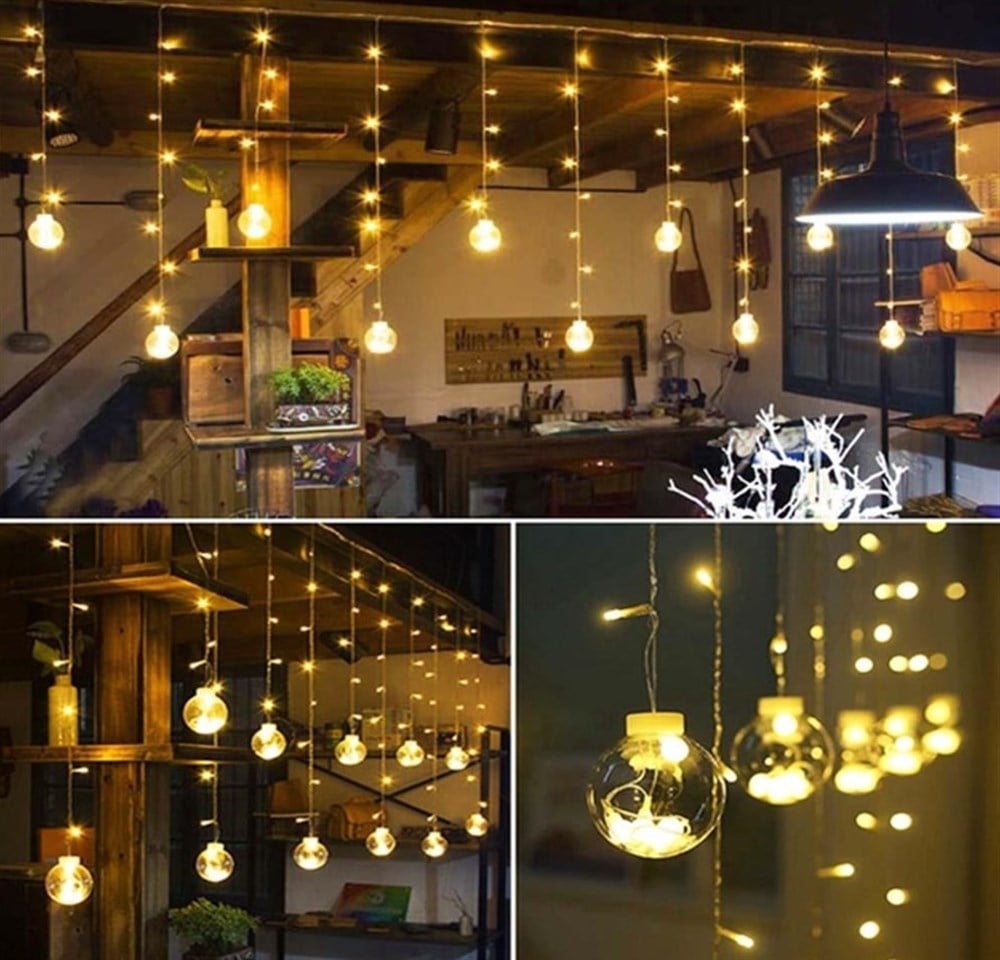 AMPUL TOP PERDE LED ANİMASYONLU FİŞLİ 