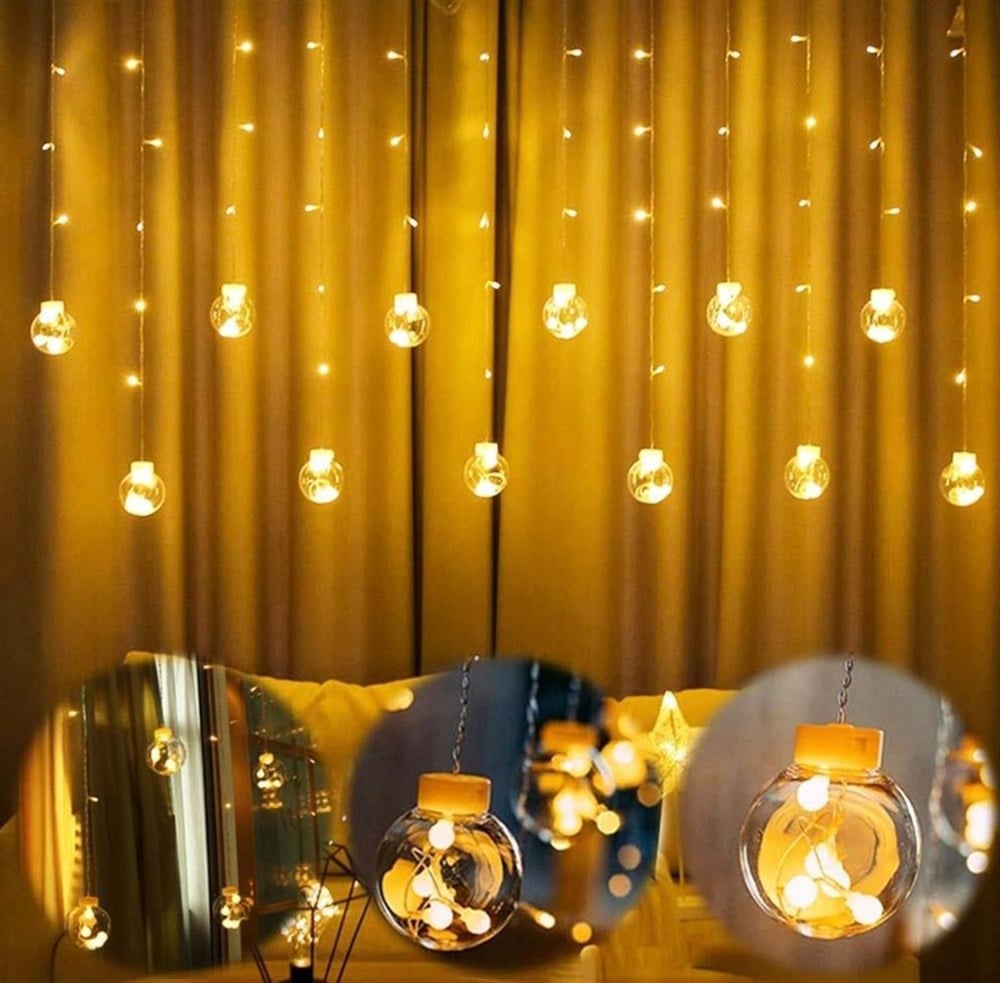 AMPUL TOP PERDE LED ANİMASYONLU FİŞLİ 