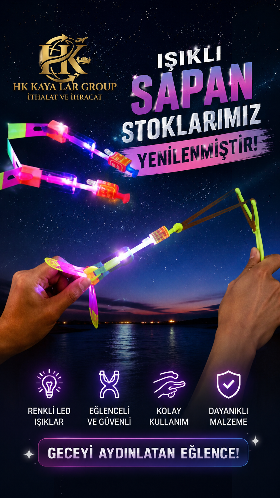 Işıklı Çatallı Sapan 