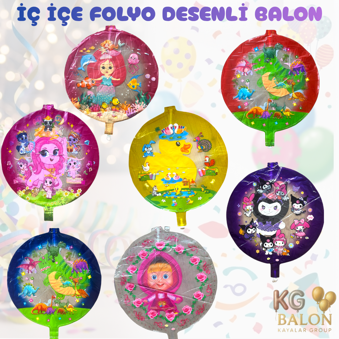 KARAKTERLİ İÇ İÇE  BALON