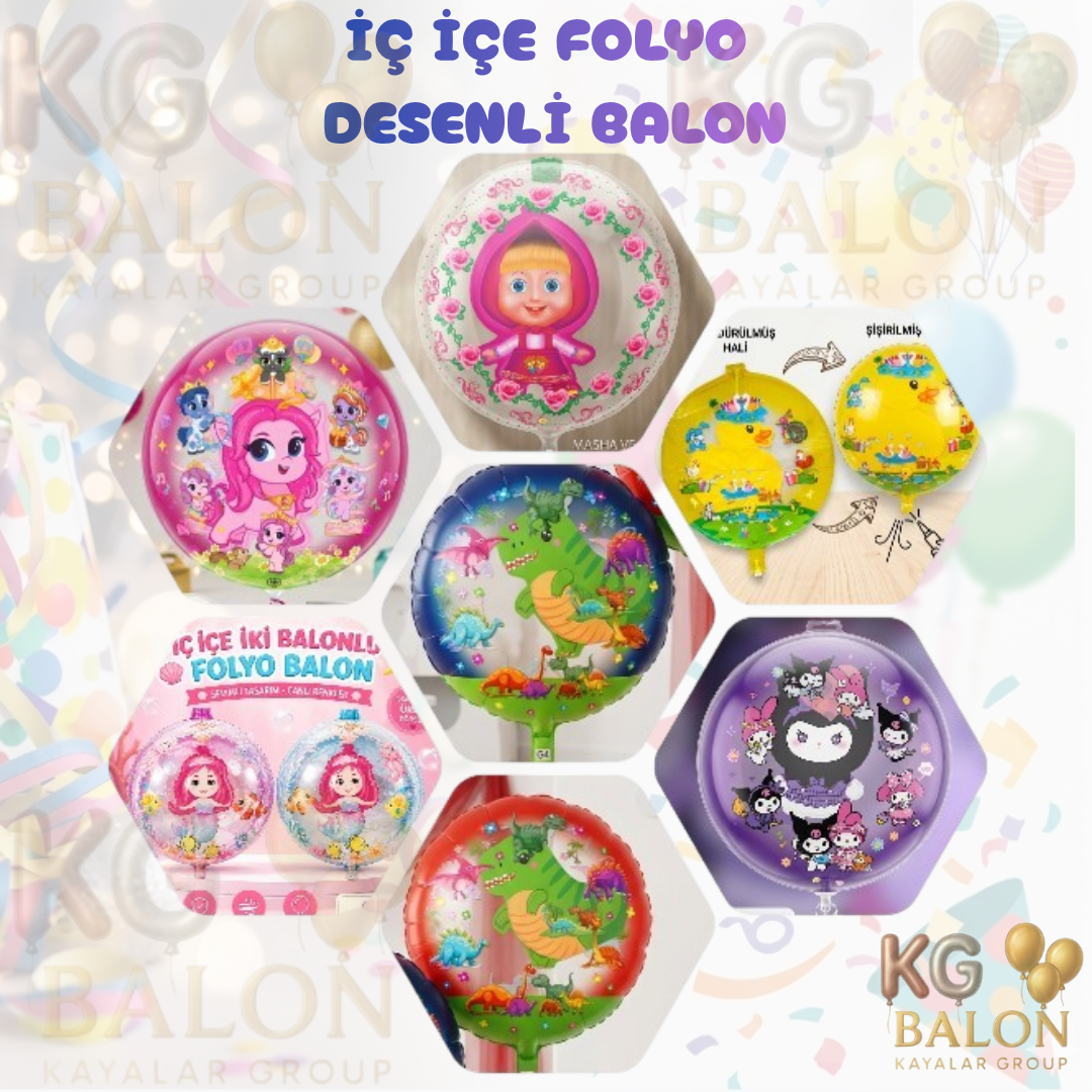KARAKTERLİ İÇ İÇE  BALON