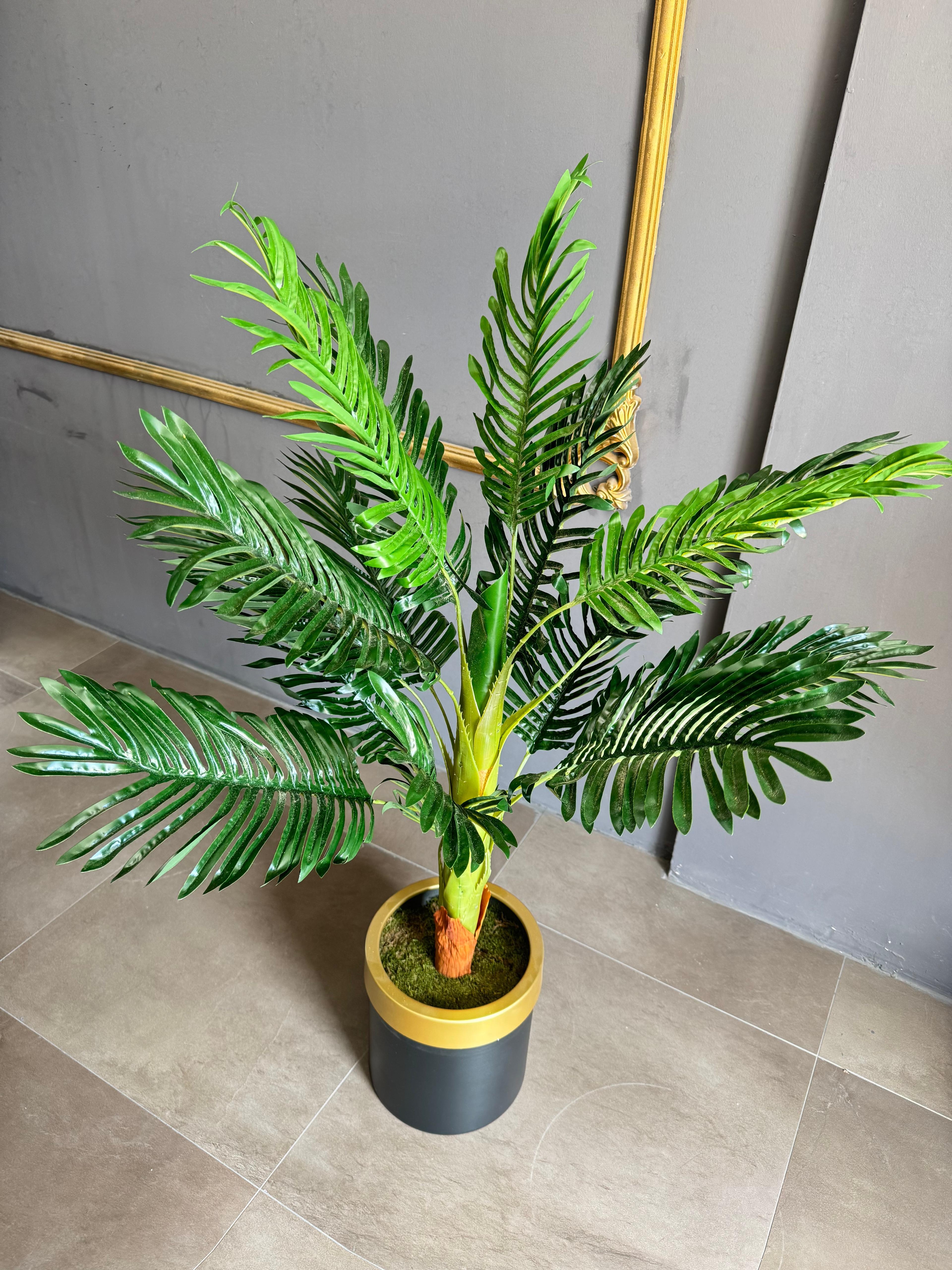 ledison 120 cm Yapay Areka Ağaç Salon Çiçeği Saksılı