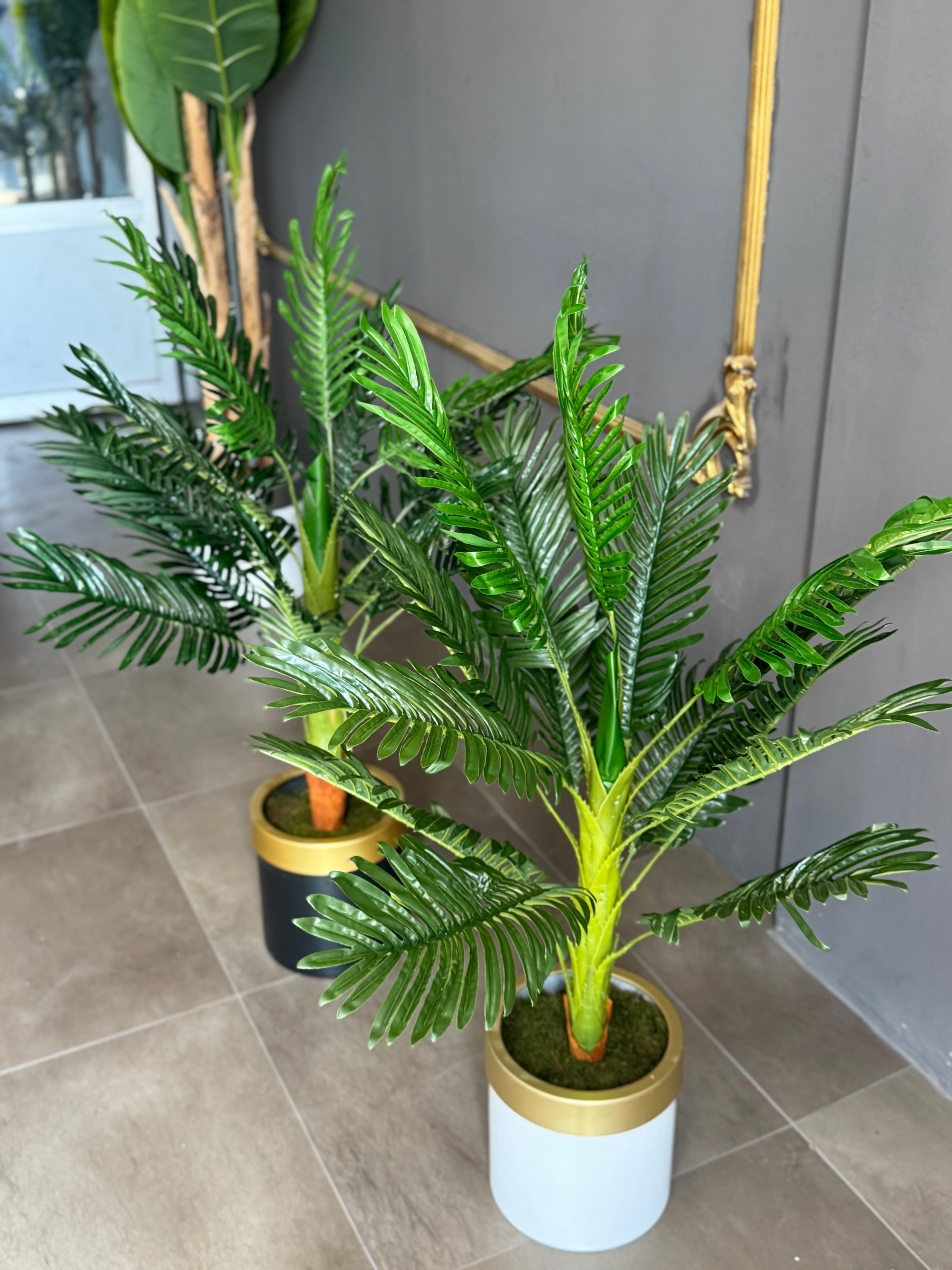 ledison 120 cm Yapay Areka Ağaç Salon Çiçeği Saksılı