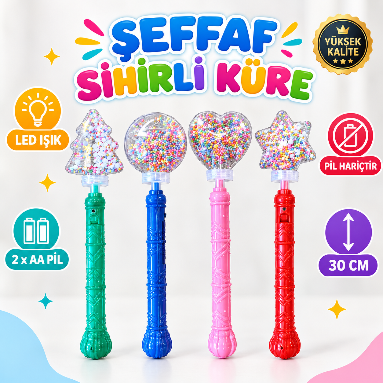 Ledli Şeffaf Küre Oyuncak 