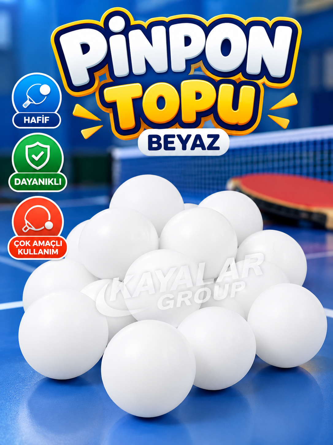 Pinpon Topu Beyaz