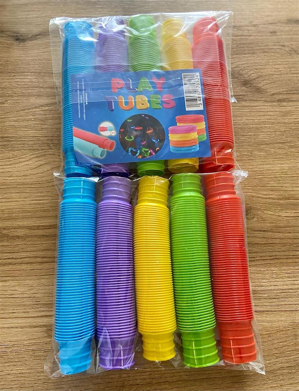 POP TUBES KATLANIR BORU OYUNCAK 5 RENKLİ SET