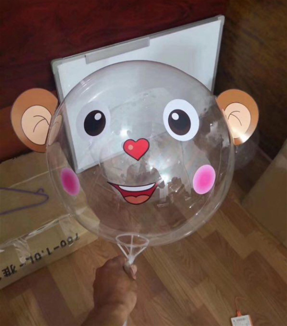 ŞEFFAF BALON STİCKER 100'LU