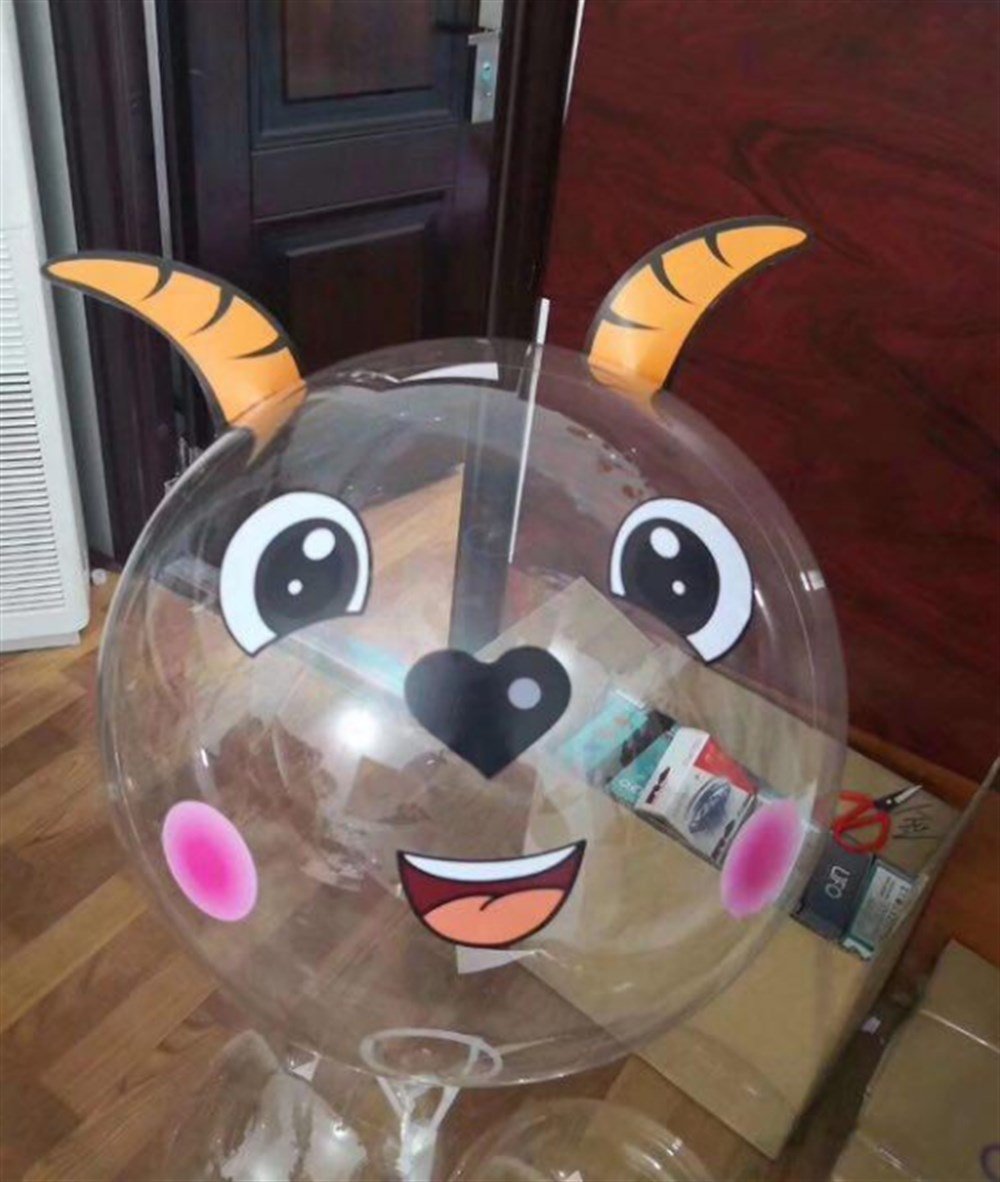 ŞEFFAF BALON STİCKER 100'LU