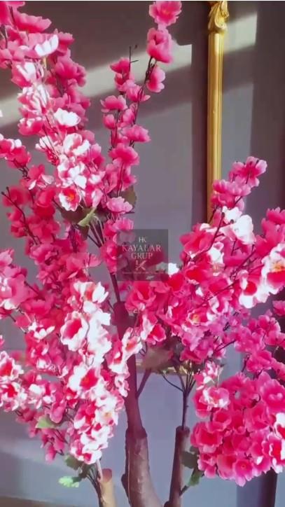 Yapay Ağaç Japon Kiraz Çiçeği Hazır Gövdeli Bahardalı Ağacı 170 cm Sakura Çiçeği