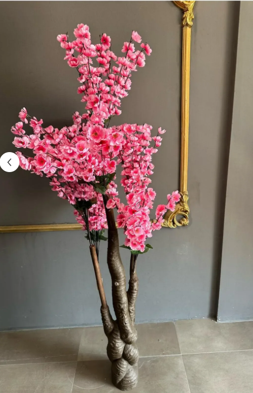 Yapay Ağaç Japon Kiraz Çiçeği Hazır Gövdeli Bahardalı Ağacı 170 cm Sakura Çiçeği