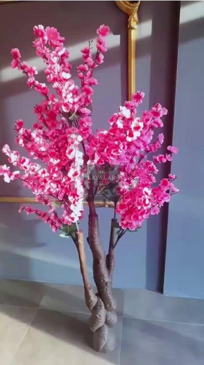 Yapay Ağaç Japon Kiraz Çiçeği Hazır Gövdeli Bahardalı Ağacı 170 cm Sakura Çiçeği