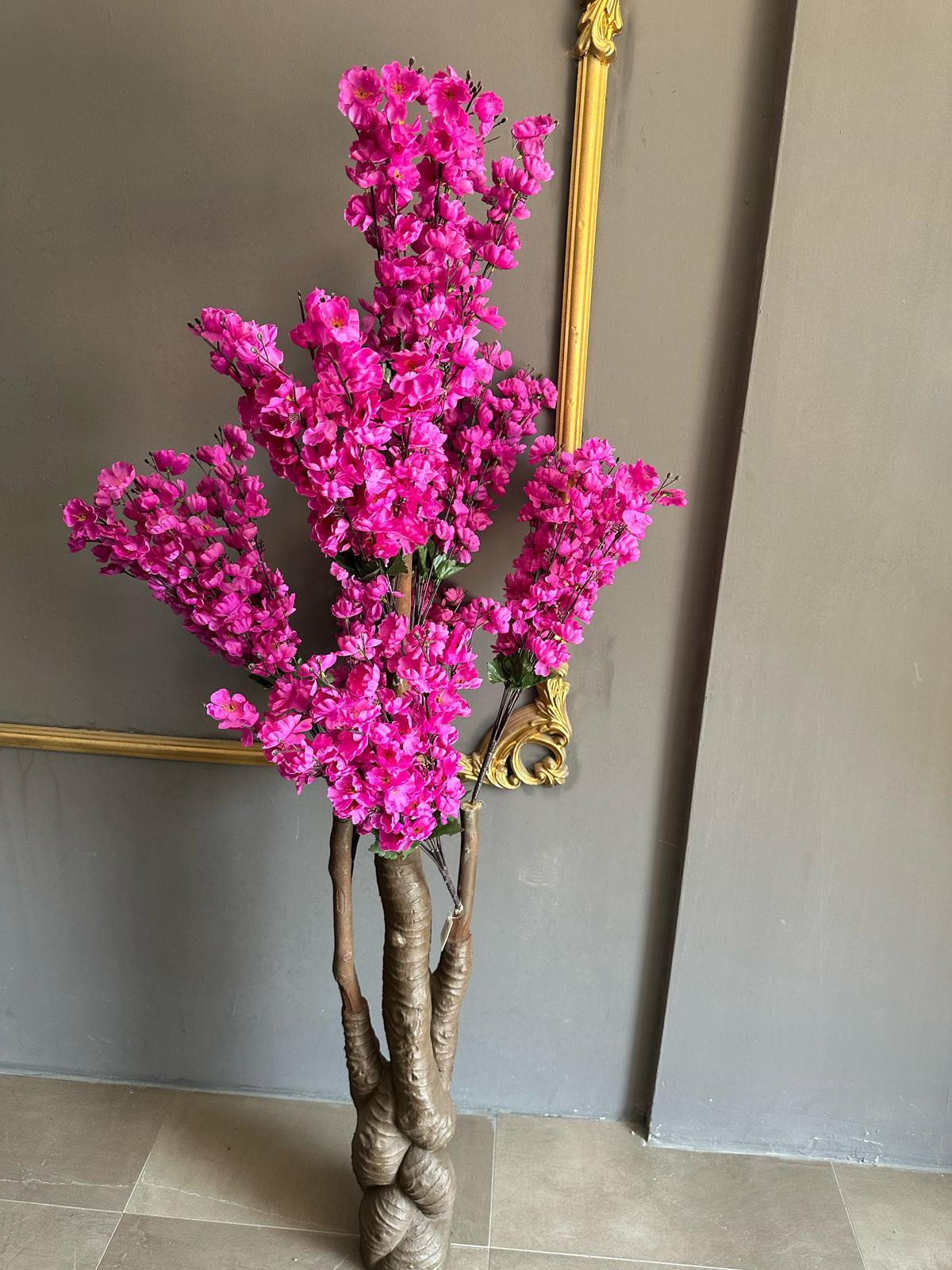 Yapay Ağaç Japon Kiraz Çiçeği Hazır Gövdeli Bahardalı Ağacı 170 cm Sakura Çiçeği