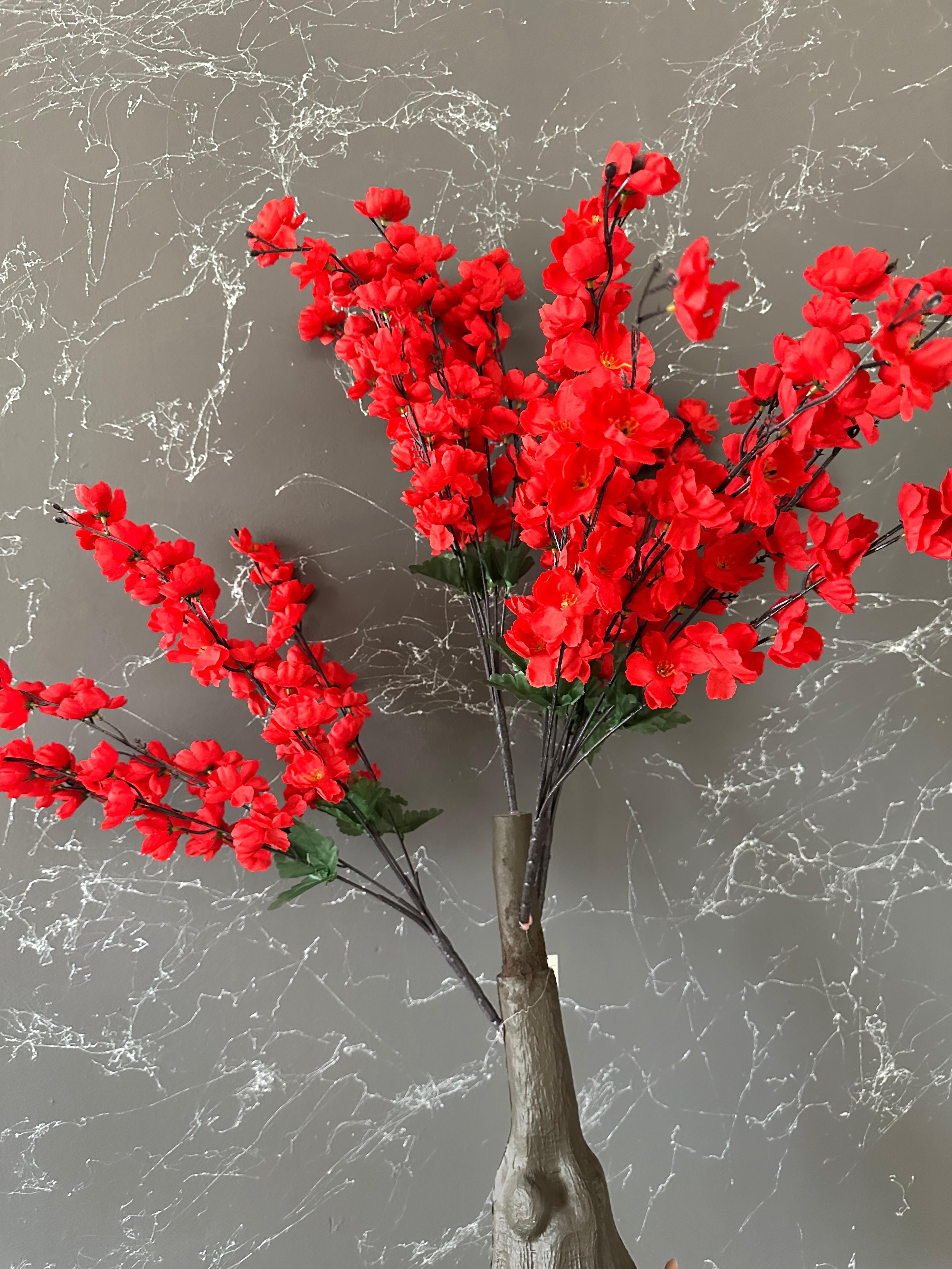 Yapay Ağaç Japon Kiraz Çiçeği Hazır Gövdeli Bahardalı Ağacı 100cm Sakura Çiçeği